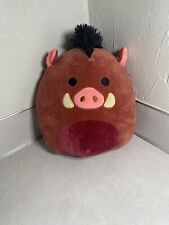 Squishmallow 12” Disney Lion King Pumba Brown 2021 picture
