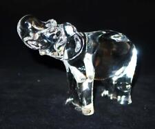 Baccarat Crystal, France, Elephant Trunk-Up Clear Crystal Figurine, 4