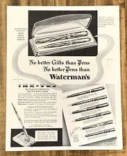 Print Ad Waterman's Ink-Vue Pens Lady Patricia 1944 #0018 picture