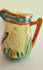 Antique Majolica Stork Pitcher Shorter And Sons England 5.75 in x 4 in picture