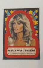 Farrah Fawcett-Majors 1977 Topps Charlie's Angels Sticker Card Rookie Vintage picture