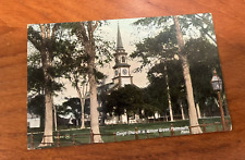 1912 Postcard Congo Church & Village Green Falmouth MA Mass 205/915 JK picture