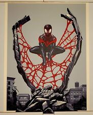  Spider-Man MONDO 18x24 Art Poster Marvel Comic 2018 Limited Miles Morales SAMPL picture