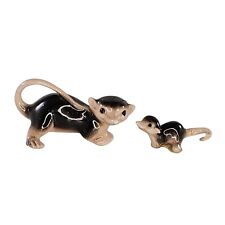 Hagen Renaker Opossum Mom Baby Miniature Figurine Set *Repaired* picture