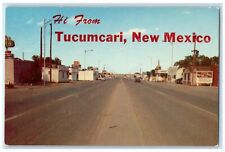 c1960's Hi From Tucumcari New Mexico NM Unposted U.S. 66 Motel Exterior Postcard picture