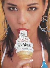 PLAYBOY -CYBER CLUB MAGAZINE PROMO  AD AMY SUE COOPER EATING ICE CREAM CONE picture