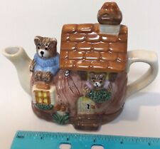 Tea-Nee Two Little Bears Shoe House Teapot/ Creamer  picture