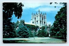 Postcard NY Poughkeepsie Vassar College Library Photo View Vtg L7 picture