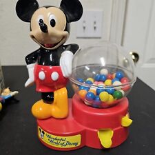 Vintage Mickey Mouse Gumball Machine Disney Key and Original Gumballs picture