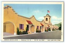 1942 Mission Motor Lodge & Restaurant Building Salt Lake City Utah UT Postcard picture
