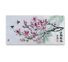 Handpainted Magnolia Painting, Original and Traditional Chinese painting picture