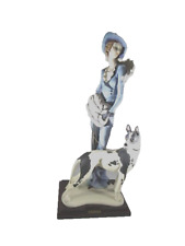 Giuseppe Armani Sculpture 195-C LADY WITH DOG LIMITED EDITION BOX + CERTIFICATE picture
