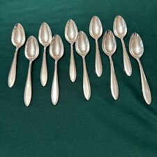 1914 PATRICIAN TEASPOONS COMMUNITY SILVER PLATE Set of 10 picture