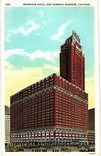 Morrison Hotel Advertising Chicago IL White Border Unposted Postcard 1925 picture