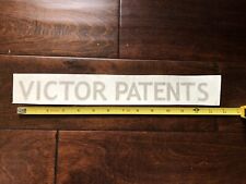Jumbo Victor Patents Antique Safe Lettering, Gold Metallic Reproduction picture