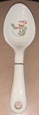 Vintage  1940's Porcelain CollectiServing Decorated Palm Tree/ Beach Scene Spoon picture
