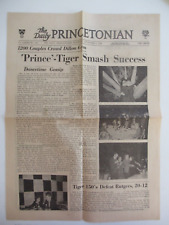 The Daily Princetonian Newspaper ONE PAGE ONLY Nov 8, 1958 Prince-Tiger Smash picture