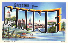 Postcard Greetings from Maine Big Letter picture