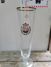 Warsteiner German Beer Glass Footed 9