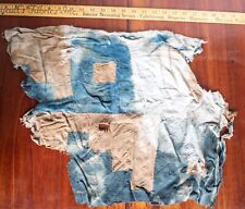 Pre-Columbian Peruvian Cloth Textile Artifact Pachacamac Temple Woven Blue Brown picture