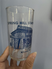 Vintage Spring mill State Park Mitchell, Indiana Sourvenir Glass picture