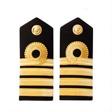 For Royal Navy Capt Captain Shoulder Strap Board Epaulette Rank Insignia 4-BAR picture