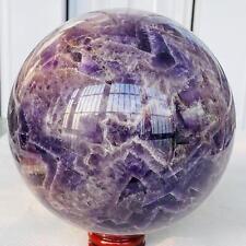 2880g Natural Dream Amethyst Quartz Crystal Sphere Ball Healing picture