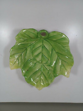 Fitz and Floyd Classics Green Leaf Plate/candy Tray picture