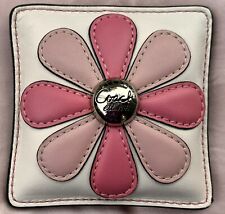 Lovely COACH Applique Leather Flower Beanbag Paperweight picture