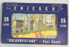 Vintage 1940s CHICAGO Illinois 25 Postcards Colourpicture Linen Unused picture
