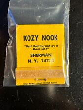 MATCHBOOK - KOZY NOOK RESTAURANT - SHERMAN, NY - UNSTRUCK picture