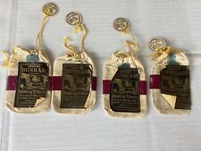 4 Vintage Bull Durham Smoking Tobacco Pouches With Tags picture