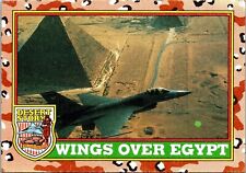 Wings Over Egypt 31 1991 Topps Desert Storm Trading Card picture