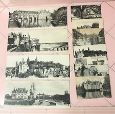 1900s 12 Postcard Jumbo French Chateau Chenonceaux Loches Amboise Azay Le Rideau picture