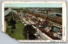 1908 Sault Ste Marie, Michigan Vintage Postcard picture