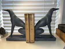 Set of 11” Greyhound Whippet Bookend Sculptures Austin Production 1986 - Rare picture