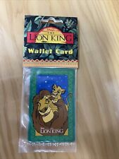 Vintage Walt Disney Lion King Wallet Cards Sealed New Simba Mufasa Ephemera Rare picture