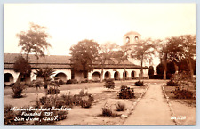 Postcard RPPC, Mission San Juan Bautista Founded 1797, San Juan, CA Unposted picture