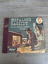 HOPALONG CASSIDY AND THE SQUARE DANCE HOLDUP Two Record LP Set with Attached Boo picture