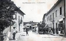 CPA 39 LES ROUSES LA GRANDE RUE (DILIGENCE IN THE RUE ANIMEE picture
