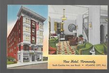 New Hotel Normandy, Atlantic City NJ Linen Postcard picture