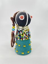 Vintage Ndebele South African Colorful Beaded Ceremonial Fertility Doll 4.5” picture