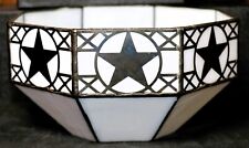 Vintage Tiffany Style Spectrum Lamp Shade/Ceiling Shade Rare Star picture