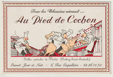 cpa PARIS - Au Pied de Cochon - kitchen with pork - vg 1993 - gf picture