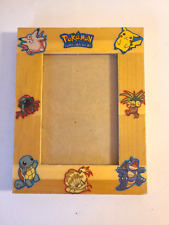 Wooden Frame with Vintage Pokemon Stickers 7