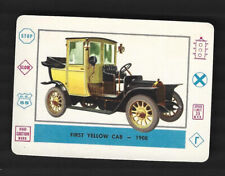 FIRST YELLOW CAB 1958 LEAF BRANDS CARDO automobiles #A-21 picture
