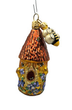 Patricia Breen Pansy Beeskep Bee Insect Floral Spring Christmas Holiday Ornament picture
