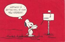 Snoopy Peanuts Mailbox Change of Address Notification. Posted 1968 picture