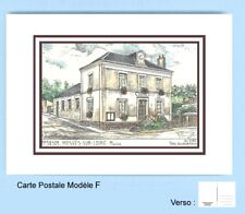 CP F 58309 POSTCARD DRAWING 2 nets brown 58 MESVES SUR LOIRE picture