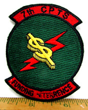 Vintage 7th Comptroller Squadron Funding Deterrence Patch Dyess AFB Texas USAF picture